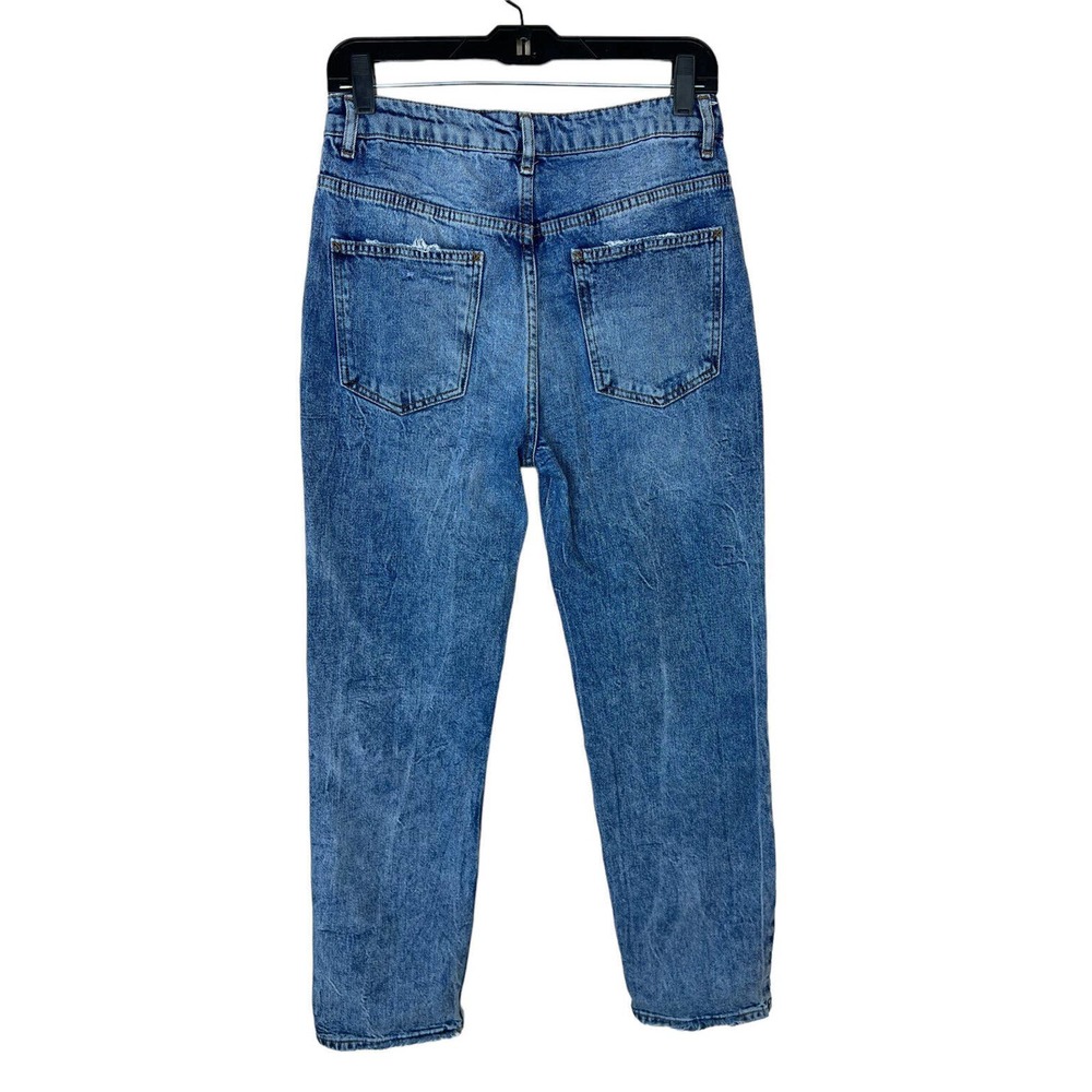 We the Free People Dakota Straight Leg Jeans 27 Women Denim Distressed High Rise - Picture 2 of 11